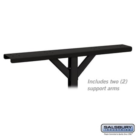 Salsbury Industries SalsburyIndustries 4384BLK 4 Wide With 2 Supporting Arms Spreader For Roadside Mailboxes - Black 4384BLK